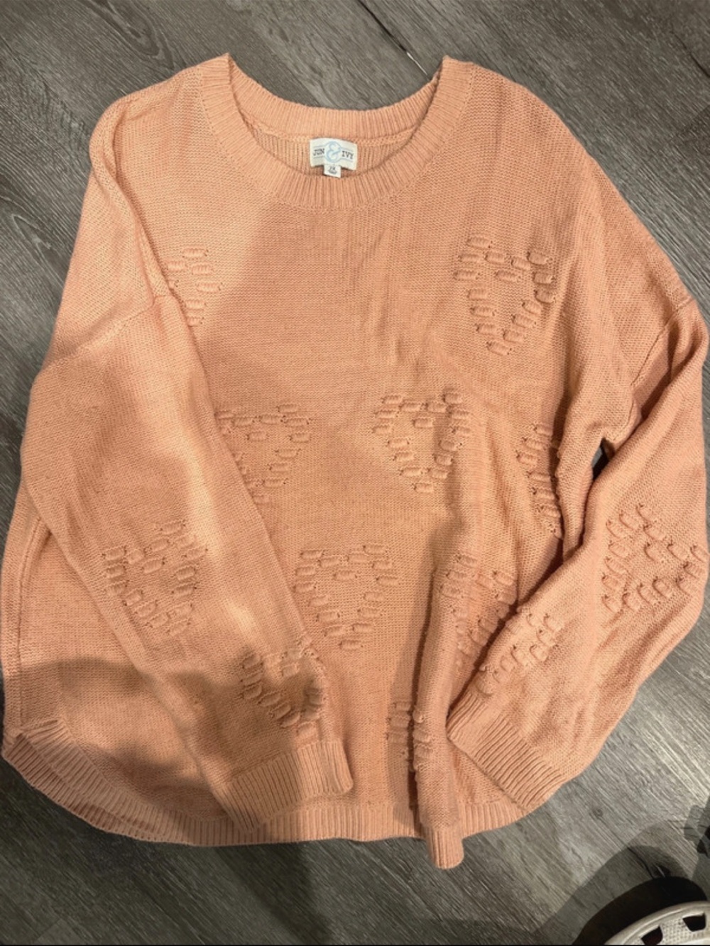 Cozy Pink Knit Crewneck Sweater - Women